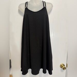 Black Sparkly Strappy mini dress